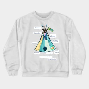 The Fashionista Tee-Pee or Wigwam Bam Crewneck Sweatshirt